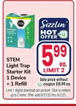 Jewel-Osco STEM Light Trap Starter Kit 1 Device + 1 Refill offer