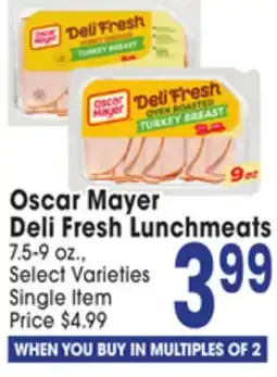 Jewel-Osco Oscar Mayer Deli Fresh Lunchmeats offer