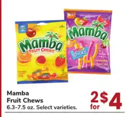 Jewel-Osco Mamba Fruit Chews offer