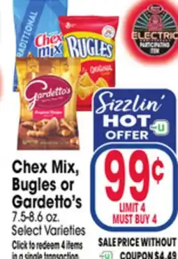 Jewel-Osco Chex Mix, Bugles or Gardetto's offer