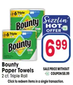 Jewel-Osco Bounty Paper Towels offer