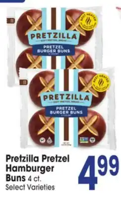 Jewel-Osco Pretzilla Pretzel Hamburger Buns offer