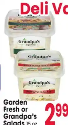 Jewel-Osco Garden Fresh or Grandpa's Salads offer