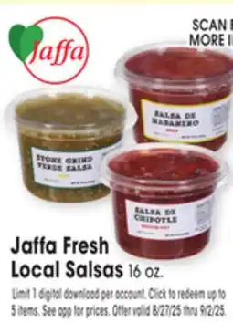 Jewel-Osco Jaffa Fresh Local Salsas offer