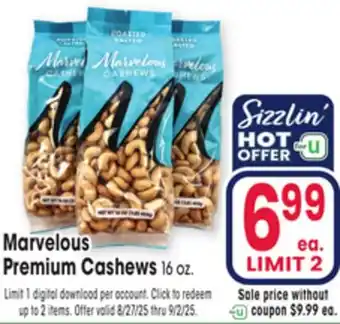 Jewel-Osco Marvelous Premium Cashews offer