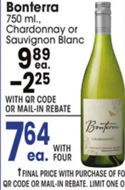 Jewel-Osco Bonterra offer