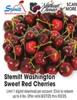 Jewel-Osco Stemilt Washington Sweet Red Cherries offer