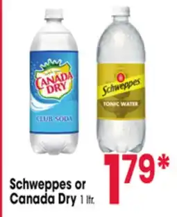 Jewel-Osco Schweppes or Canada Dry offer