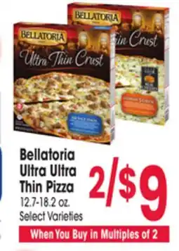 Jewel-Osco Bellatoria Ultra Ultra Thin Pizza offer