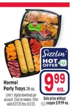 Jewel-Osco Hormel Party Trays offer