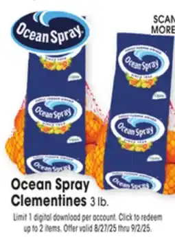 Jewel-Osco Ocean Spray Clementines offer