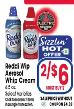 Jewel-Osco Reddi Wip Aerosol Whip Cream offer