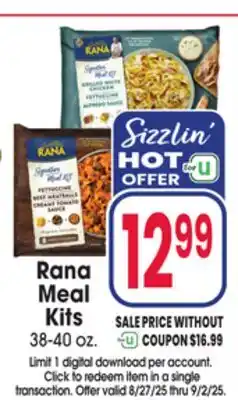 Jewel-Osco Rana Meal Kits offer