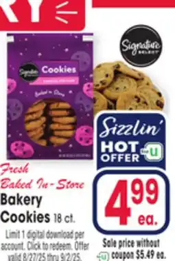 Jewel-Osco Bakery Cookies offer
