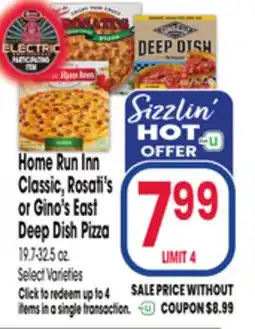 Jewel-Osco Home Run Inn Classic, Rosati's or Gino's East Deep Dish Pizza offer