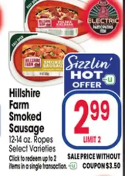 Jewel-Osco Hillshire Farm Smoked Sausage offer