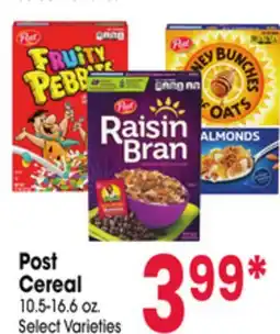 Jewel-Osco Post Cereal offer