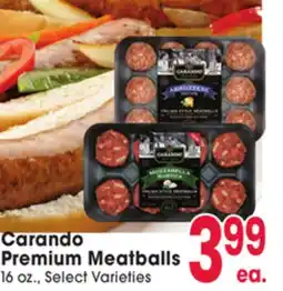 Jewel-Osco Carando Premium Meatballs offer