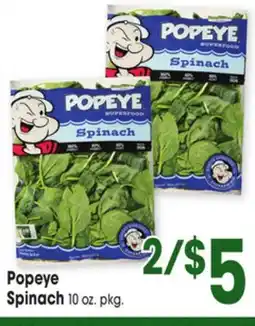 Jewel-Osco Popeye Spinach offer
