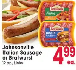 Jewel-Osco Johnsonville Italian Sausage or Bratwurst offer