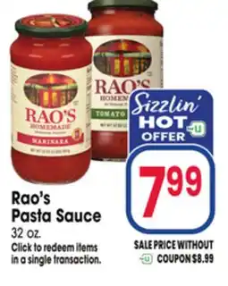 Jewel-Osco Rao's Pasta Sauce offer