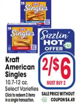 Jewel-Osco Kraft American Singles offer
