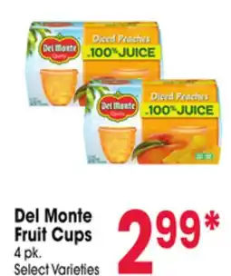 Jewel-Osco Del Monte Fruit Cups offer