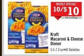Price Chopper Kraft Macaroni & Cheese Dinner offer