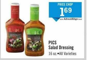 Price Chopper Pics Salad Dressing offer