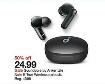 Target Soundcore By Anker Life Note E True Wireless Earbuds offer