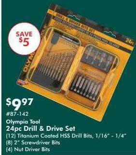 Valu Home Centers Olympia Tool 24pc Drill & Drive Set offer
