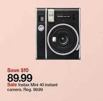 Target Instax Mini 40 Instant Camera offer
