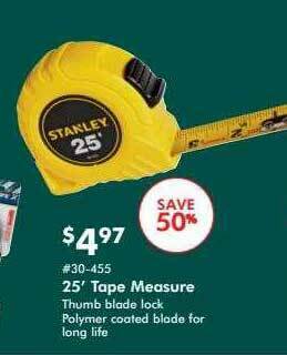Valu Home Centers 25' Tape Measure offer