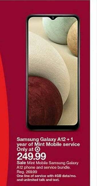 Target Samsung Galaxy A12+ offer