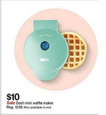 Target Dash Mini Waffle Maker offer