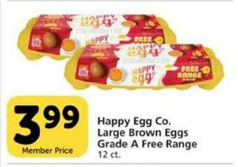 Pavilions Happy Egg Co. Large Brown Eggs Grade A Free Range offer