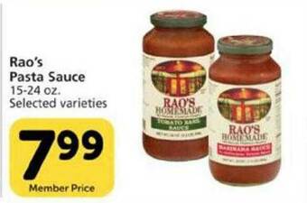 Pavilions Rao's Pasta Sauce offer