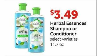 Fareway Herbal Essences Shampoo Or Conditioner offer