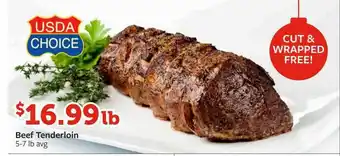 Fareway Beef Tenderloin offer