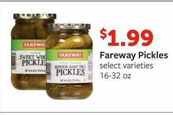 Fareway Fareway Pickles offer