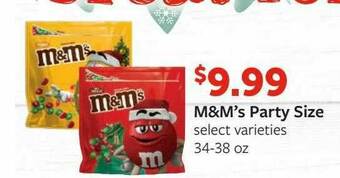 Fareway M&m's Party Size offer