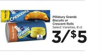 Food 4 Less Pillsbury Grands Biscuits Or Crescent Rolls offer