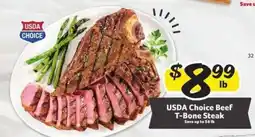 Winn Dixie USDA Choice Beef T-Bone Steak offer