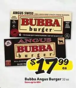 Winn Dixie Bubba Angus Burger offer