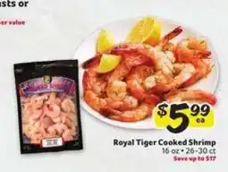 Winn Dixie Royal Tiger Cooked Shrimp offer