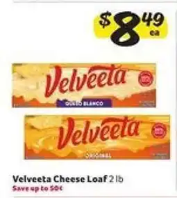 Winn Dixie Velveeta Cheese Loaf offer