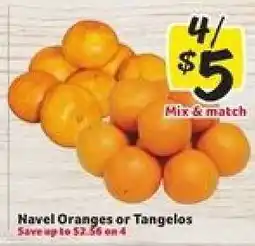 Winn Dixie Navel Oranges or Tangelos offer