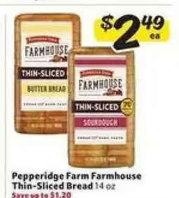 Winn Dixie Pepperidge Farm Farmhouse Thin-Sliced Bread offer
