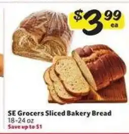 Winn Dixie SE Grocers Sliced Bakery Bread offer
