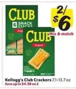Winn Dixie Kellogg's Club Crackers offer